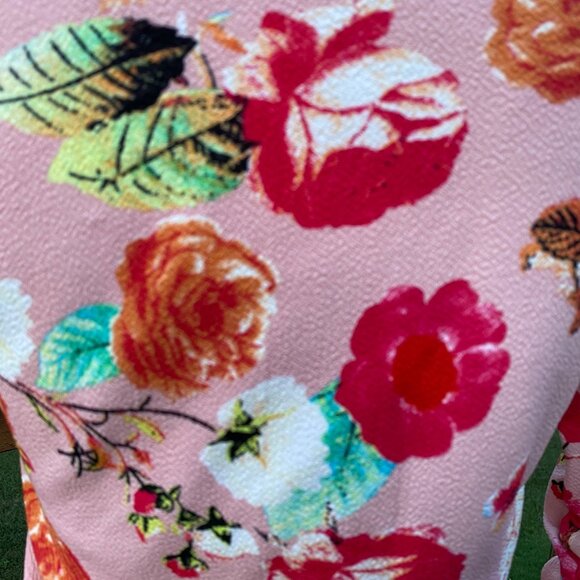 Rainbow Women's Floral Long Sleeve Blouse Blazer - Size S - Picture 6 of 15